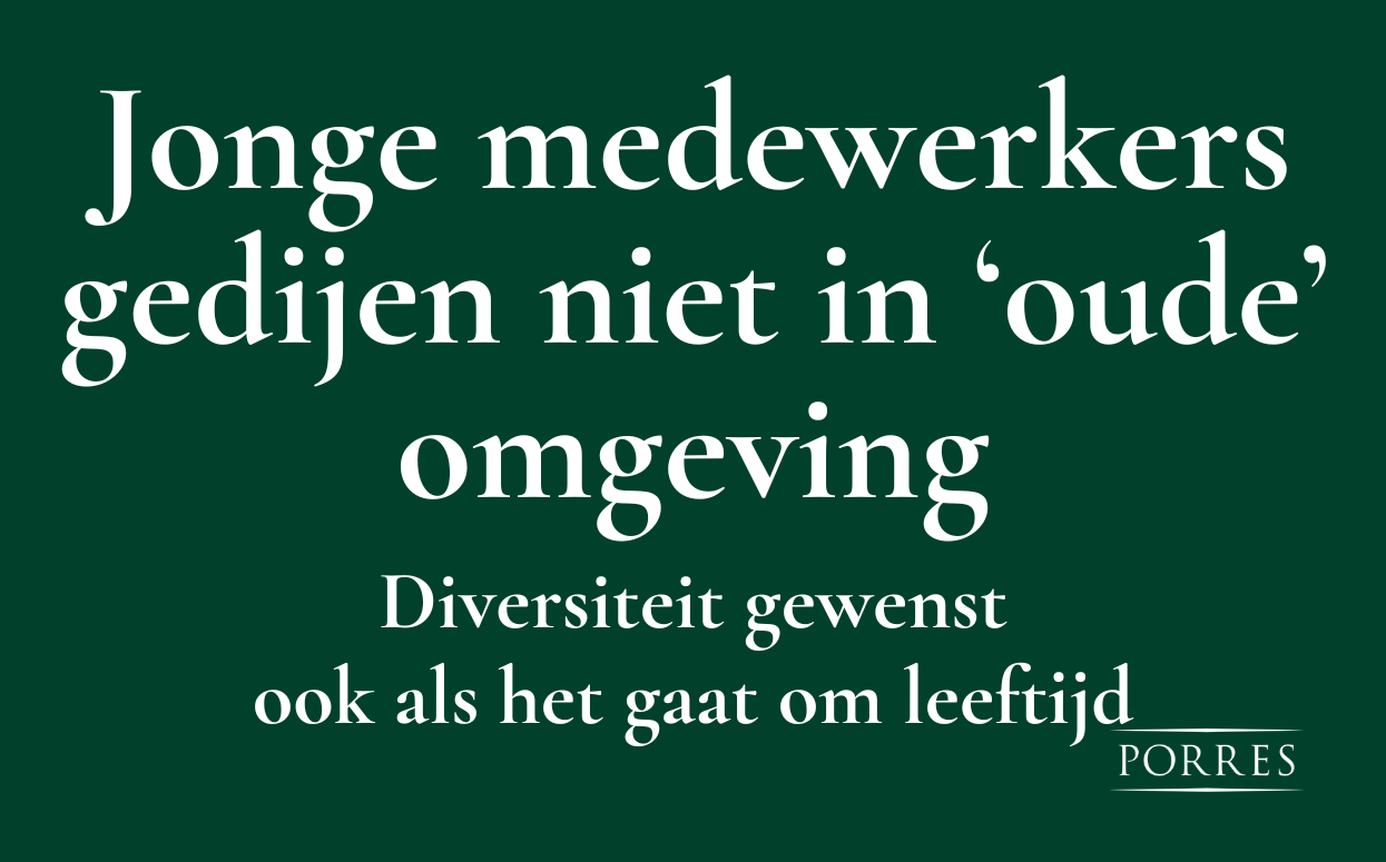 Jonge medewerkers gedijen niet in 'oude' omgeving