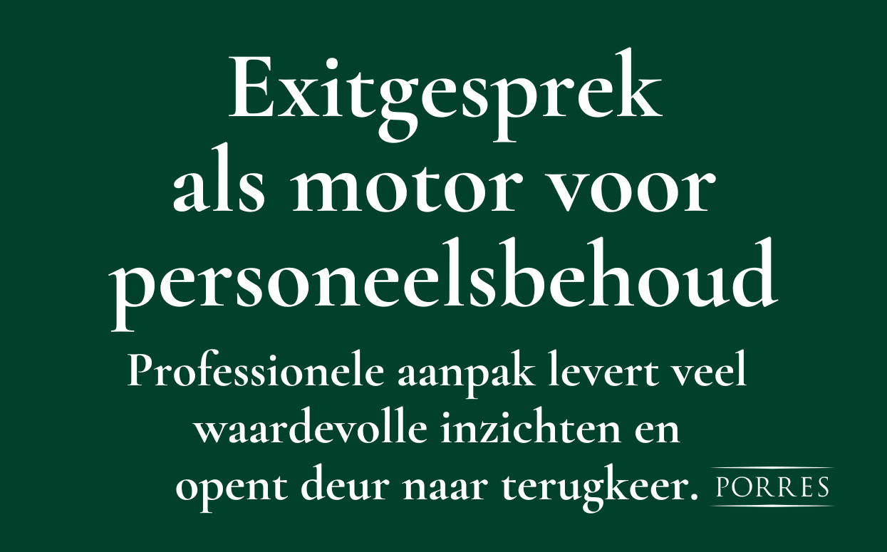 Exitgesprek als motor voor personeelsbehoud